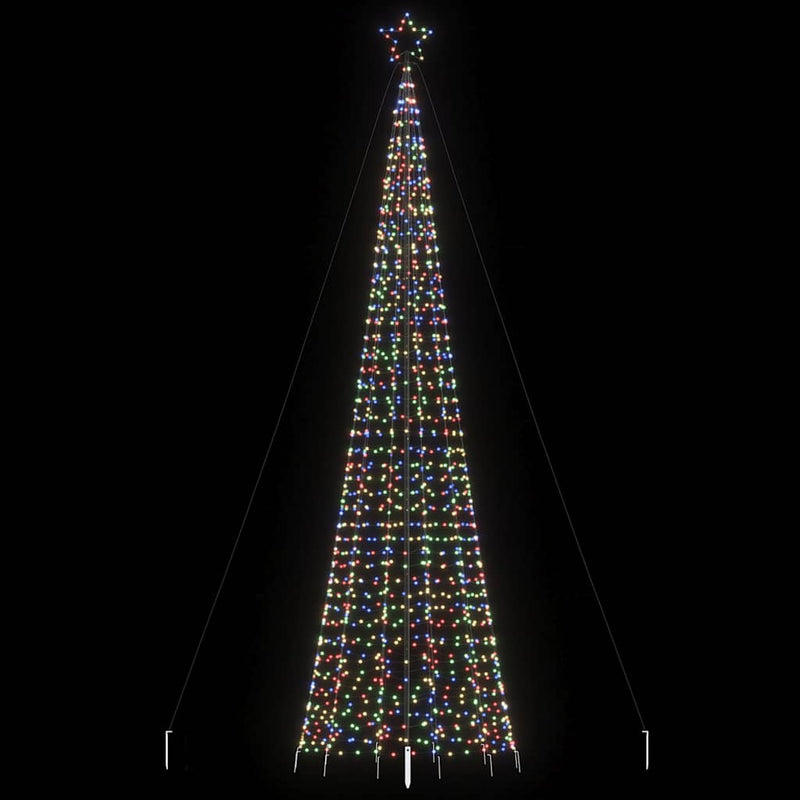 Load image into Gallery viewer, Vidaxl lichtkegel met grondpinnen 1534 meerkleurige led's 500 cm
