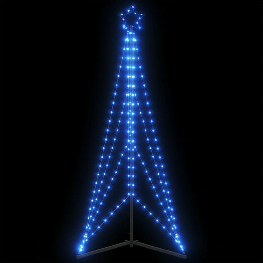 Vidaxl led-kerstboom 363 leds 182 cm blauw