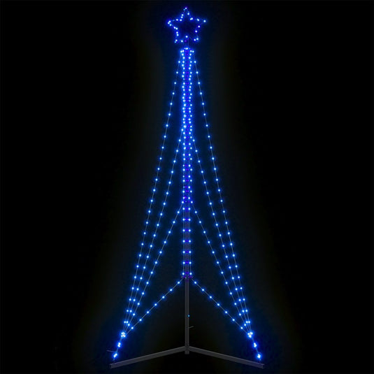 Vidaxl led-kerstboom 483 leds 240 cm blauw