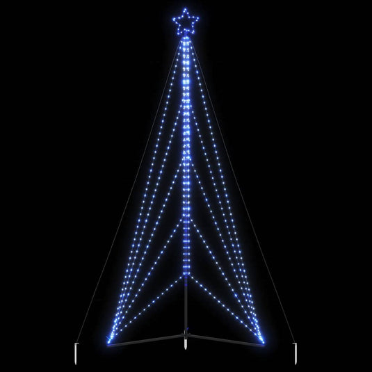 Vidaxl led-kerstboom 615 leds 404,5 cm blauw