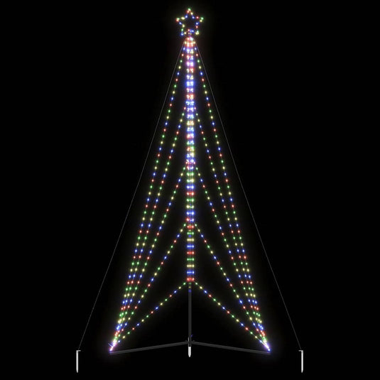 Vidaxl led-kerstboom 615 leds kleurrijk 404,5 cm