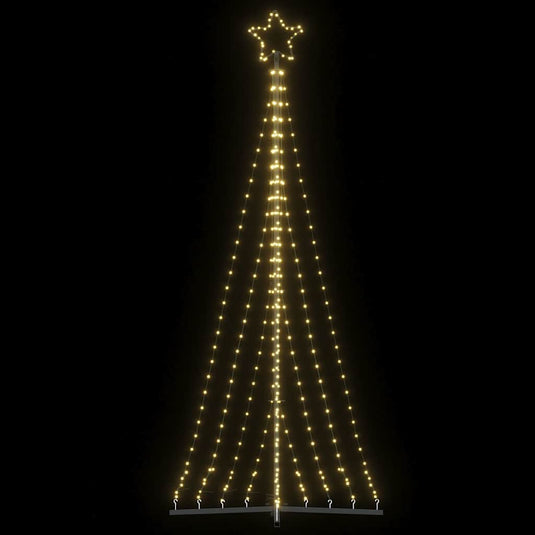 Vidaxl led-kerstboom 447 leds warm wit 250 cm