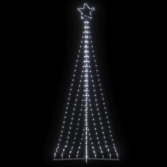 Vidaxl led-kerstboom 447 leds koud wit 250 cm
