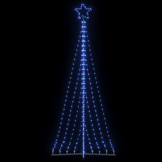 Vidaxl led-kerstboom 447 leds 249 cm blauw