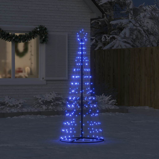 Vidaxl led-kerstboom 200 leds 180 cm blauw