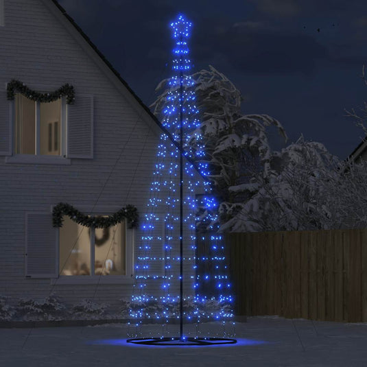 Vidaxl led-kerstboom 1534 leds 500 cm blauw