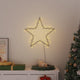 Vidaxl kerstverlichting ster silhouet 80 leds warm wit