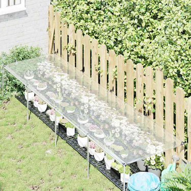 Vidaxl plantenafdekking met zeilringen 1x4 m polyethyleen
