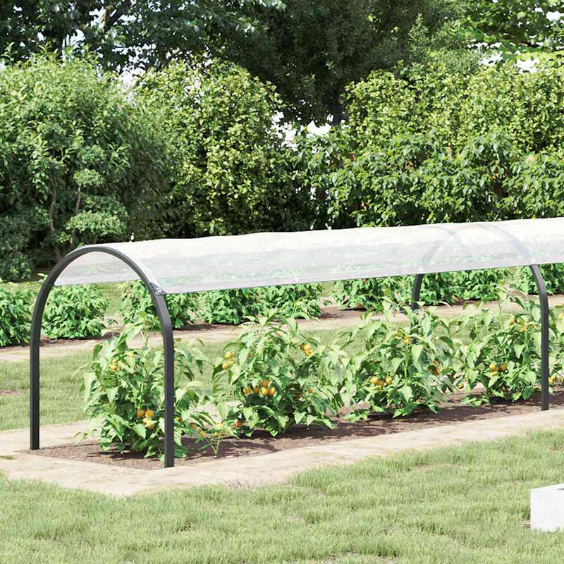 Load image into Gallery viewer, Vidaxl plantenafdekking met zeilringen 1x10 m polyethyleen
