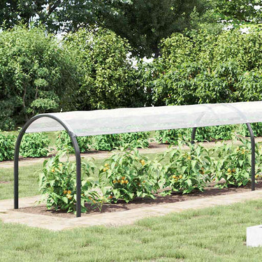 Vidaxl plantenafdekking met zeilringen 2x4 m polyethyleen