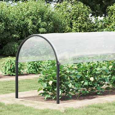 Vidaxl plantenafdekking met zeilringen 2x8 m polyethyleen