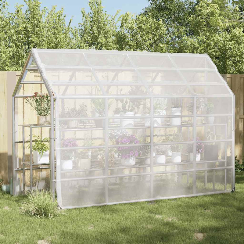 Load image into Gallery viewer, Vidaxl plantenafdekking met zeilringen 3x5 m polyethyleen
