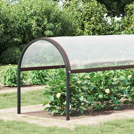 Vidaxl plantenafdekking met zeilringen 2x6 m polyethyleen