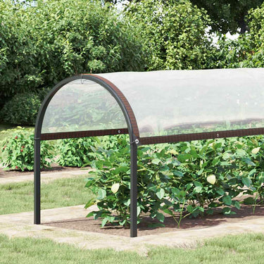 Vidaxl plantenafdekking met zeilringen 2x8 m polyethyleen