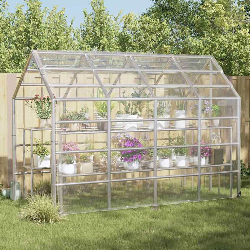 Load image into Gallery viewer, Vidaxl plantenafdekking met zeilringen 3x6 m pvc
