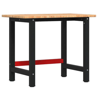 Vidaxl werkbank rechthoek 100x60x81,5 cm massief eikenhout lichtbruin