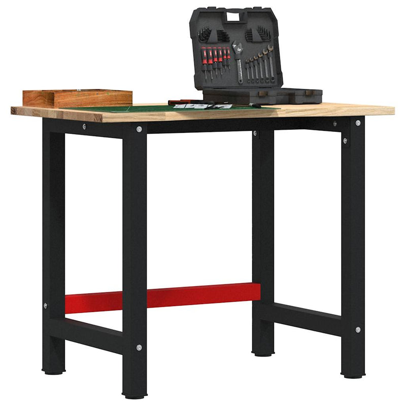 Load image into Gallery viewer, Vidaxl werkbank 100x60x81,5 cm massief eikenhout
