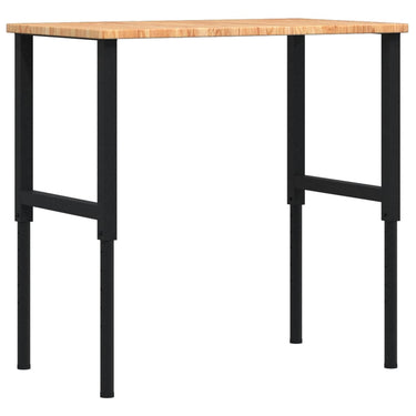 Vidaxl werkbank rechthoek 100x60x(71,5-98) cm eikenhout lichtbruin