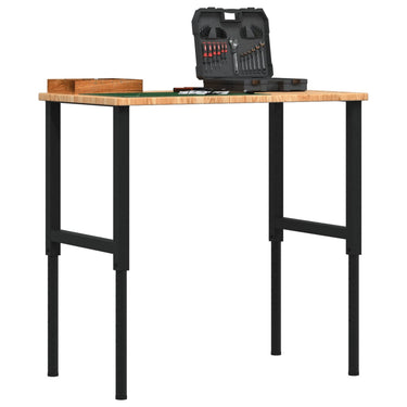 Vidaxl werkbank rechthoek 100x60x(71,5-98) cm eikenhout lichtbruin