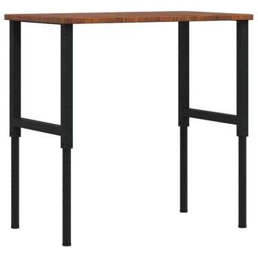 Vidaxl werkbank rechthoek 100x60x(71,5-98) cm eikenhout donkerbruin
