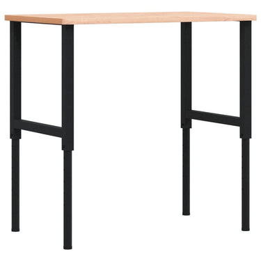 Vidaxl werkbank rechthoekig 100x60x(71,5-98) cm massief beukenhout