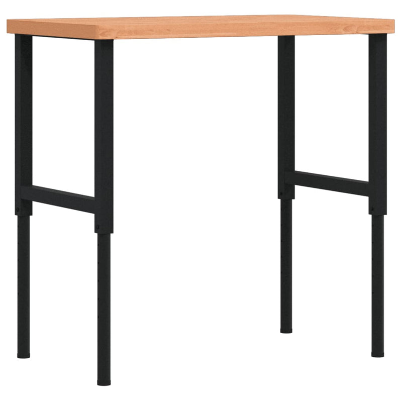 Load image into Gallery viewer, Vidaxl werkbank rechthoekig 100x60x(73-99,5) cm massief beukenhout
