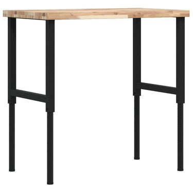Vidaxl werkbank rechthoekig 100x60x(73-99,5) cm massief acaciahout
