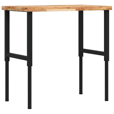 Vidaxl werkbank rechthoekig 100x60x(73-99,5) cm massief acaciahout