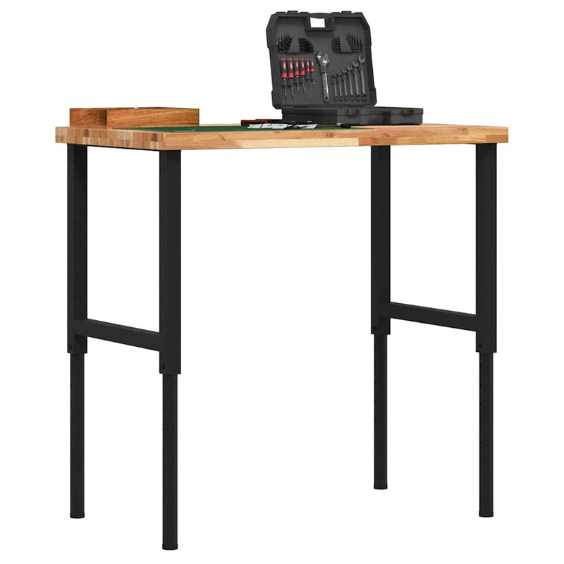 Load image into Gallery viewer, Vidaxl werkbank rechthoekig 100x60x(73-99,5) cm massief acaciahout
