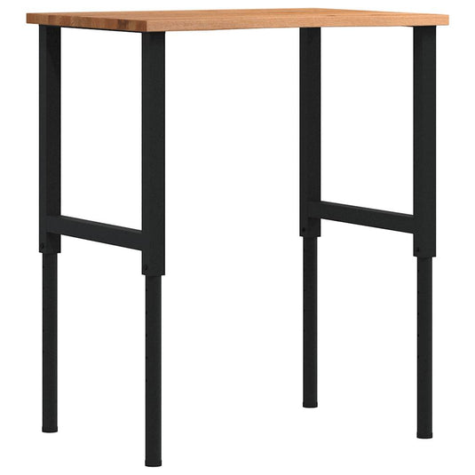 Vidaxl werkbank 80x60x(71,5-98) cm eikenhout lichtbruin