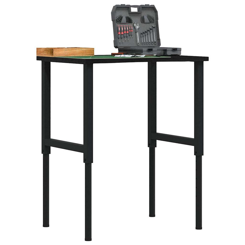 Load image into Gallery viewer, Vidaxl werkbank 80x60x(71,5-98) cm eikenhout donkerbruin

