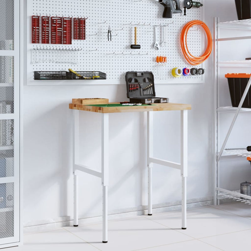 Load image into Gallery viewer, Vidaxl werkbank rechthoekig 80x60x(73-99,5) cm massief acaciahout

