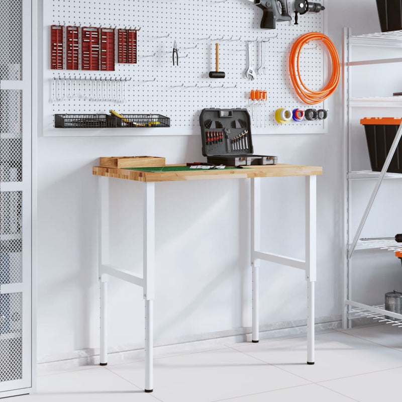 Load image into Gallery viewer, Vidaxl werkbank rechthoekig 100x60x(73-99,5) cm massief acaciahout
