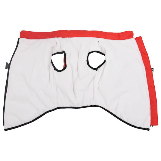Vidaxl hondenjas met harnas waterdicht reflecterend rood l52