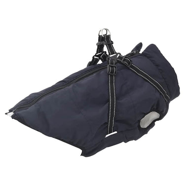 Vidaxl hondenjas met harnas waterdicht reflecterend marineblauw l48