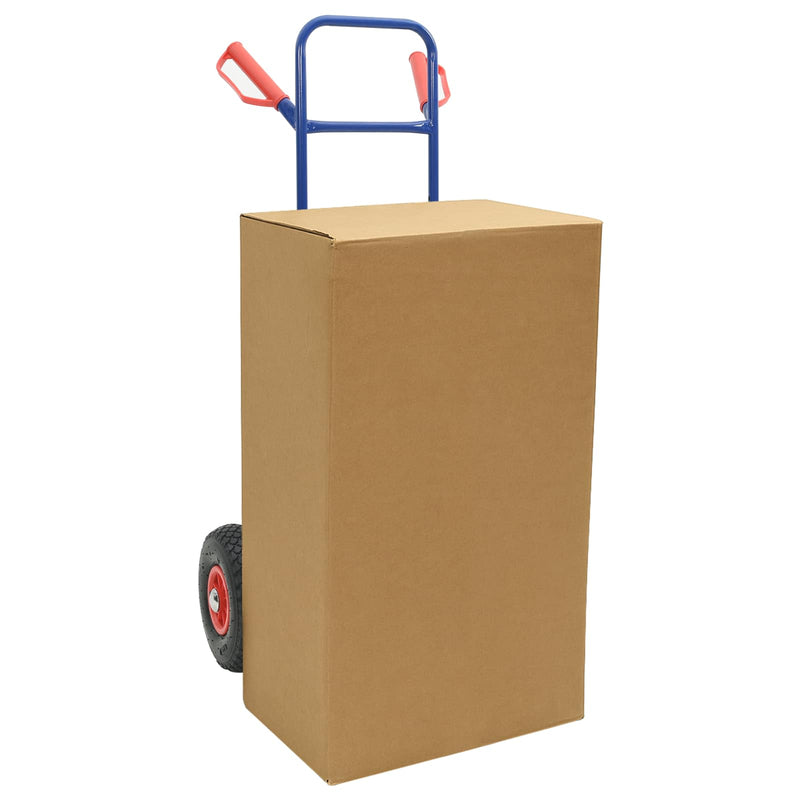 Load image into Gallery viewer, Vidaxl handtrolley blauw en rood 49,5 x 53 x 114 cm staal
