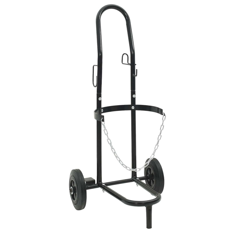 Load image into Gallery viewer, Vidaxl handtrolley zwart en rood 49 x 49 x 101 cm staal

