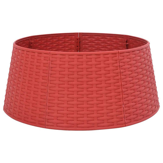 Vidaxl kerstboomrok ø56x23 cm kunststof rood