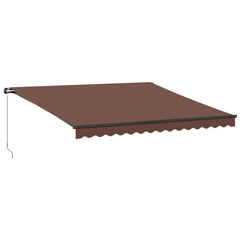 Load image into Gallery viewer, Vidaxl luifel handmatig uittrekbaar 400x300 cm bruin
