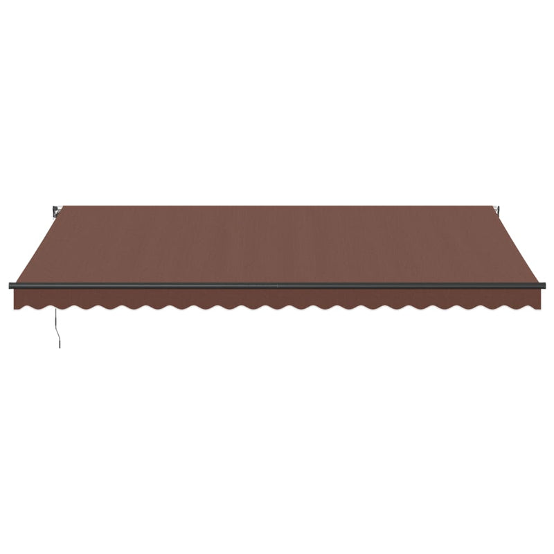Load image into Gallery viewer, VidaXL Luifel handmatig uittrekbaar 500x300 cm bruin
