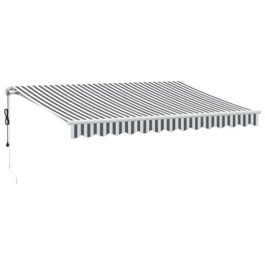 Vidaxl luifel automatisch uittrekbaar 350x250 cm antracietkleur en wit