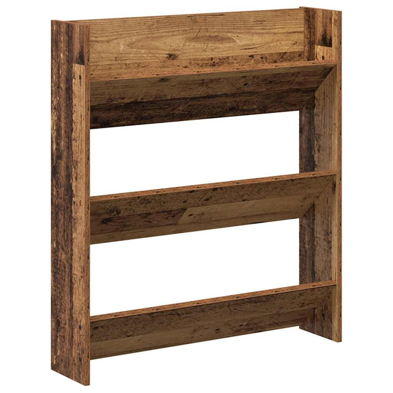 Load image into Gallery viewer, Vidaxl wandschoenenkast 80x18x90 cm bewerkt hout oud houtkleurig
