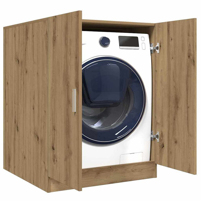 Load image into Gallery viewer, Vidaxl wasmachinekast 70,5x71,5x91,5 cm artisanaal eikenkleurig
