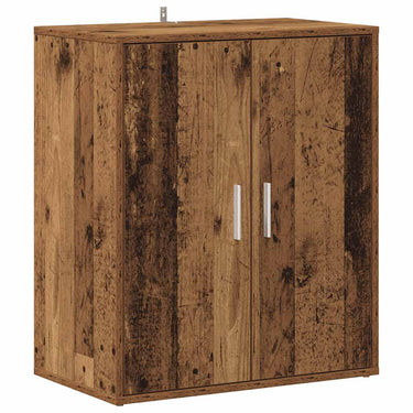 Vidaxl schoenenkast 60x35x70 cm bewerkt hout oud houtkleurig