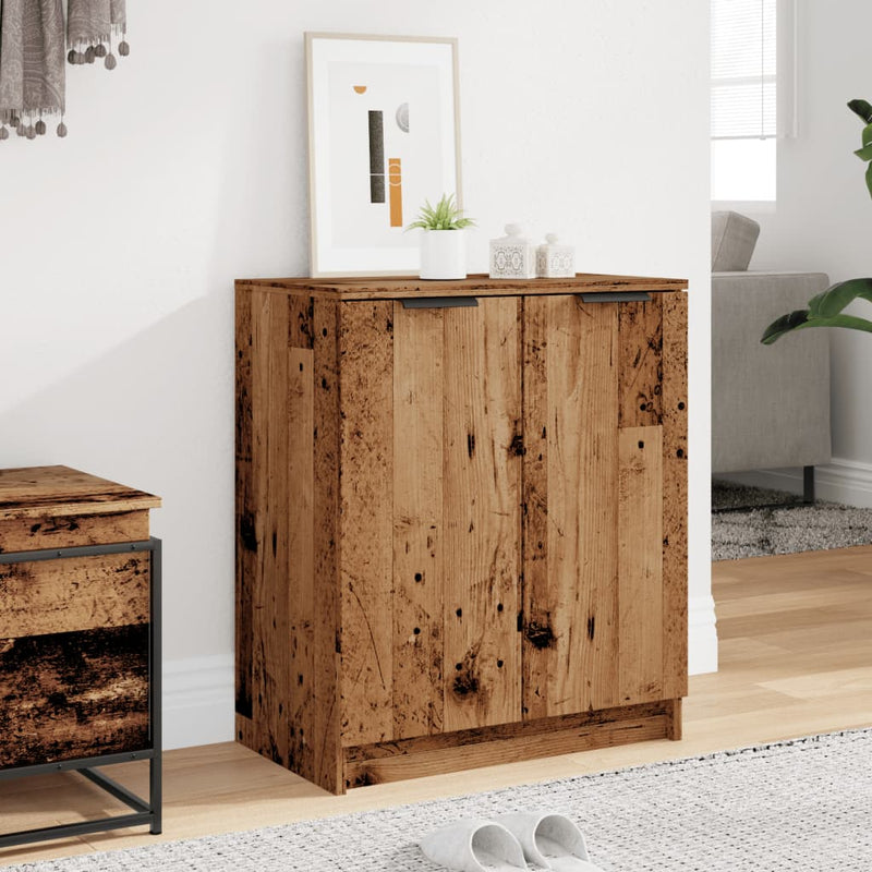 Load image into Gallery viewer, Vidaxl schoenenkast 59x35x70 cm bewerkt hout oud houtkleurig
