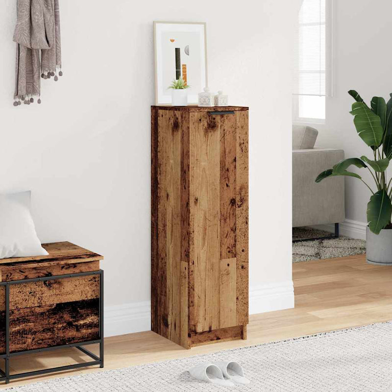 Load image into Gallery viewer, Vidaxl schoenenkast 29,5x35x100,5 cm bewerkt hout oud houtkleurig
