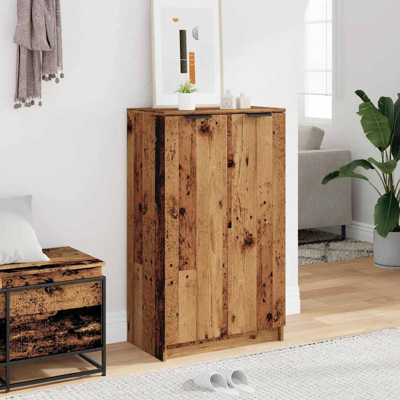 Load image into Gallery viewer, Vidaxl schoenenkast 59x35x100,5 cm bewerkt hout oud houtkleurig
