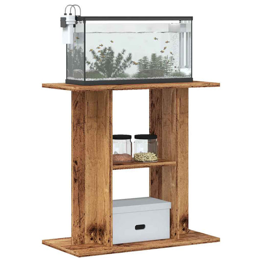 Vidaxl aquariumstandaard oud hout 60x30x60 cm bewerkt hout