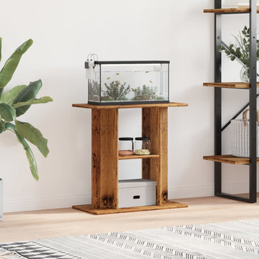 Vidaxl aquariumstandaard oud hout 60x30x60 cm bewerkt hout