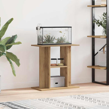 Vidaxl aquariumstandaard 60x30x60cm bewerkt hout artisanaal eikenkleur
